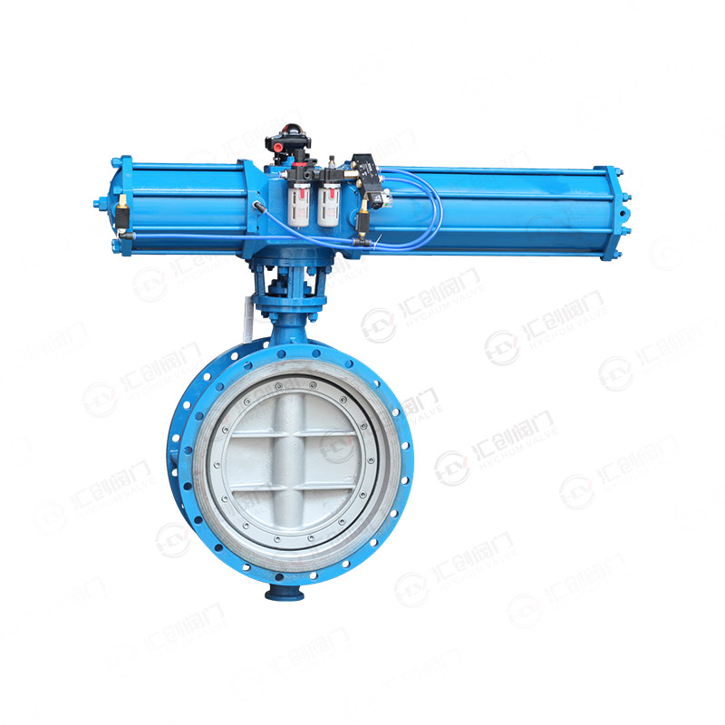 Pneumatic flange butterfly valve