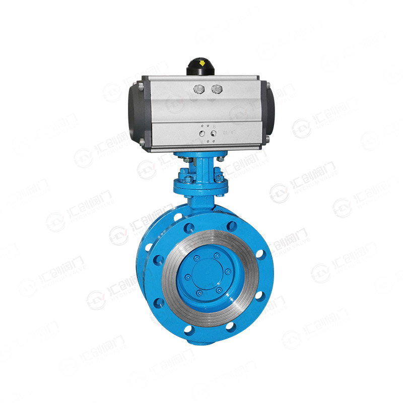 Pneumatic flange butterfly valve